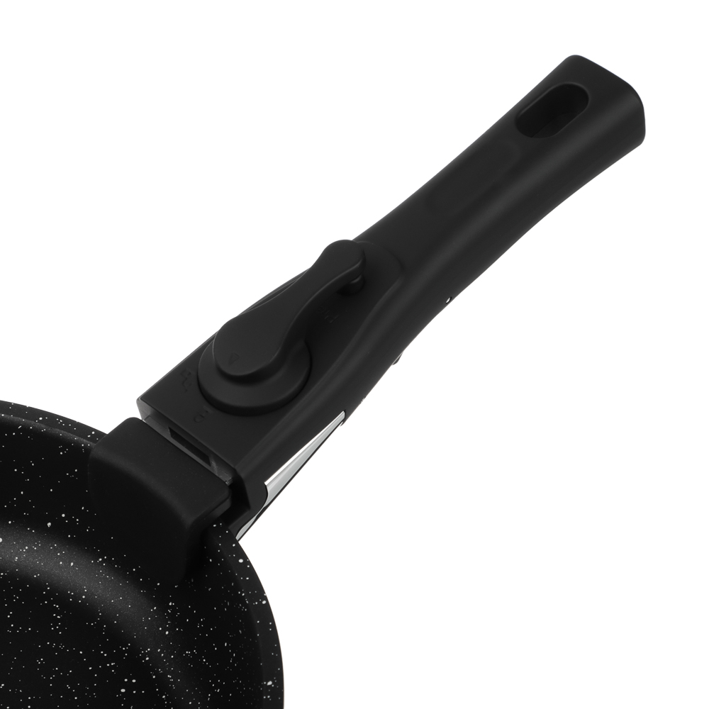 Набор посуды SATOSHI Анси 3 предмета, сковорода 20 см, 24 см+съемная ручка, антиприг. покрытие мрамор, индукция, арт.№ 846-752