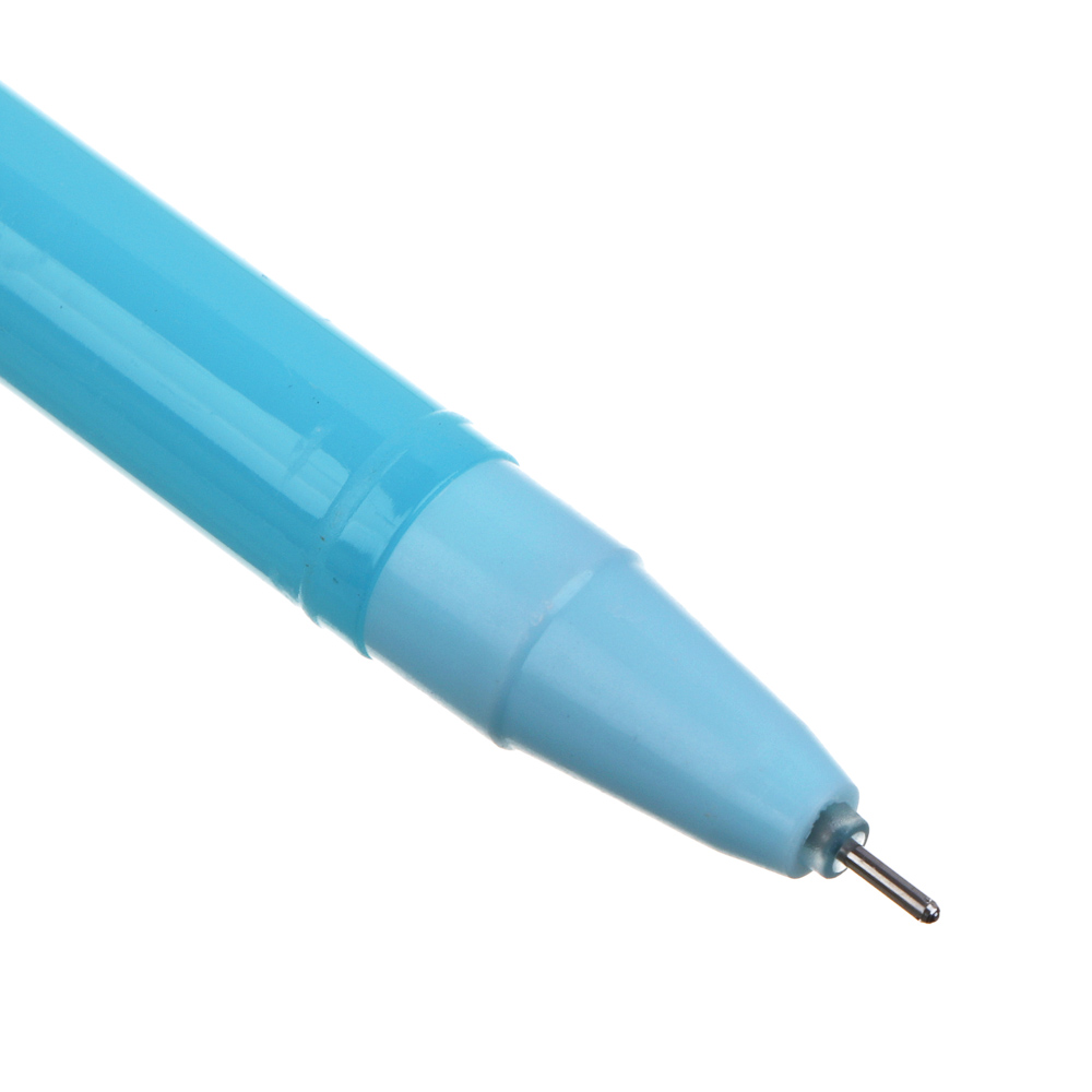 Ручка гелевая синяя, с наконечником в форме головы зайчика, 4 цвета, арт.№ 591-198