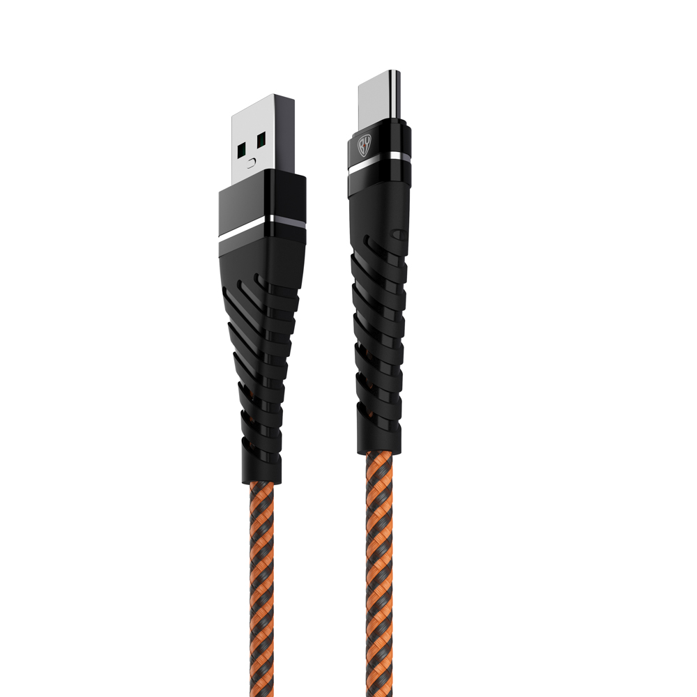 BY Кабель для зарядки Герои Type-C, 1м., 2.4А, Быстрая зарядка QC3.0, тканная оплётка, арт.№ 931-005