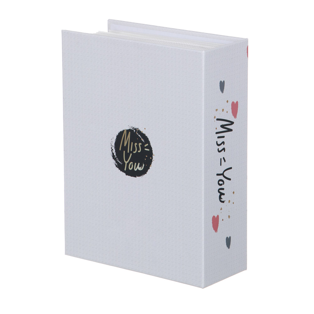 Фотоальбом на 100 фото, 10x15 см, картон, Сердечки, арт.№ 401-050