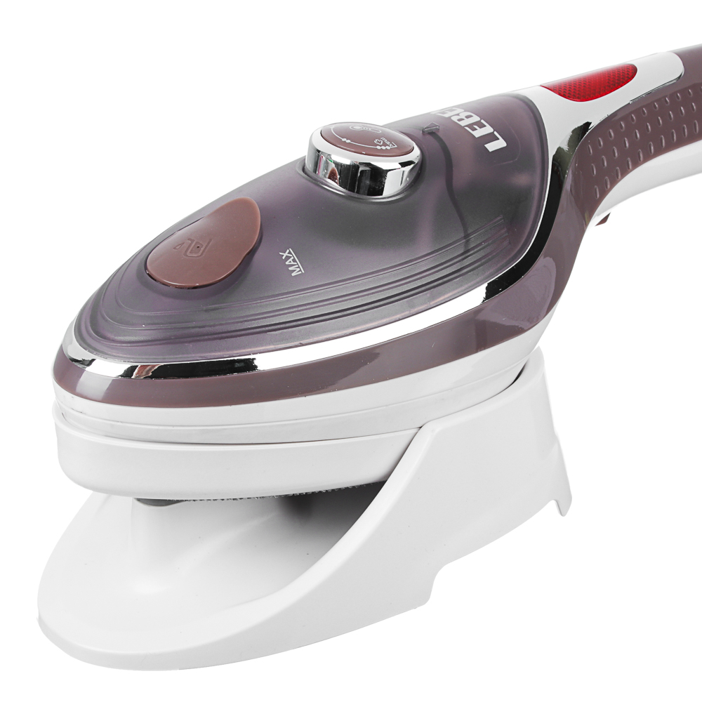 LEBEN Щётка-отпариватель-утюг 1000Вт, тефл. покрыт, терморегулятор, резевр. 100мл, пар 15гр.мин., арт.№ 249-004