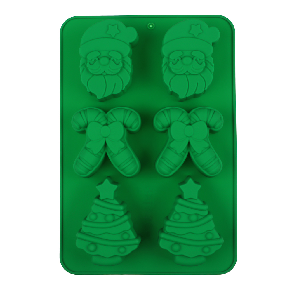 Новогодняя коллекция Щелкунчик Форма силиконовая 6 ячеек, 25х17,5см, 2 цвета, арт.№ 856-222