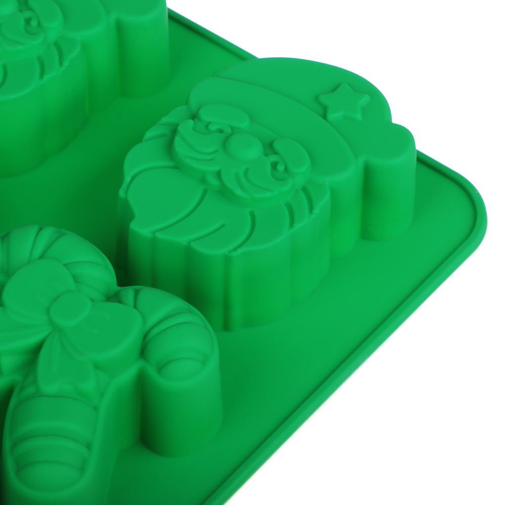 Новогодняя коллекция Щелкунчик Форма силиконовая 6 ячеек, 25х17,5см, 2 цвета, арт.№ 856-222