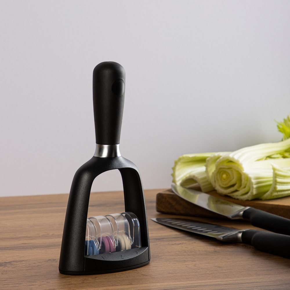 BY COLLECTION Pevek Ножеточка для стальных ножей, 3 уровня заточки, арт.№ 803-328