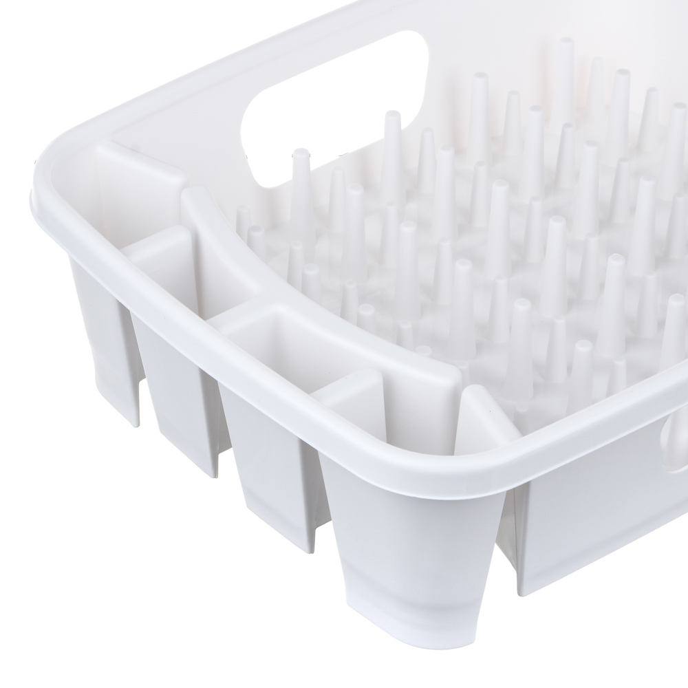 VETTA Сушилка для посуды, 42,5х33х12,6см, пластик, белый цвет, арт.№ 485-153