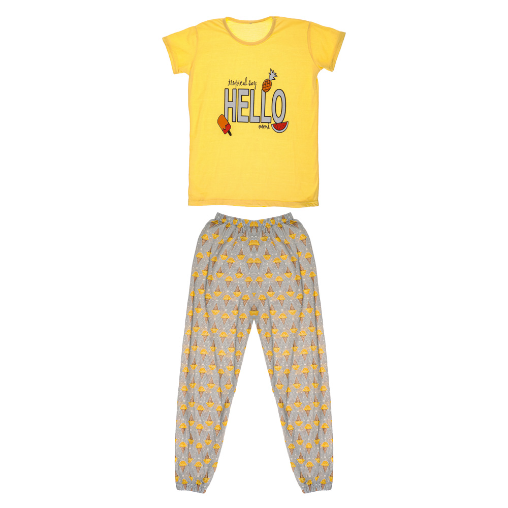 Комплект женский (футболка и штаны), р.46-56, 100% хлопок, арт. 75970, ТМ Ромашка, арт.№ 354-213