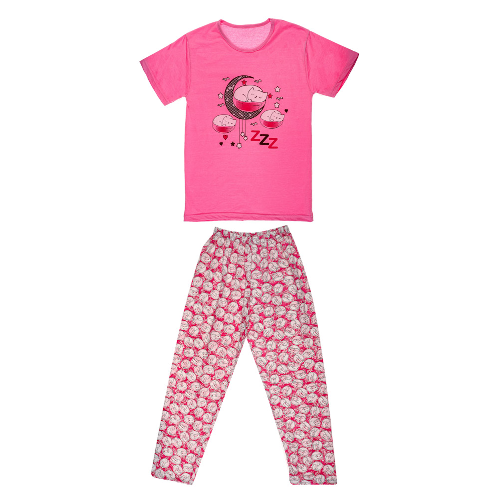 Комплект женский (футболка и штаны), р.46-56, 100% хлопок, арт. 75970, ТМ Ромашка, арт.№ 354-213