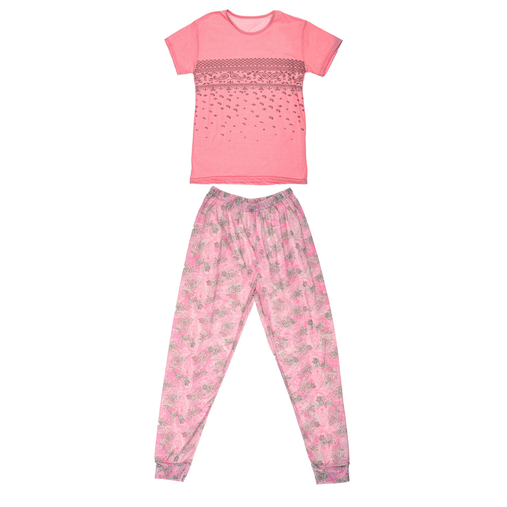 Комплект женский (футболка и штаны), р.46-56, 100% хлопок, арт. 75970, ТМ Ромашка, арт.№ 354-213