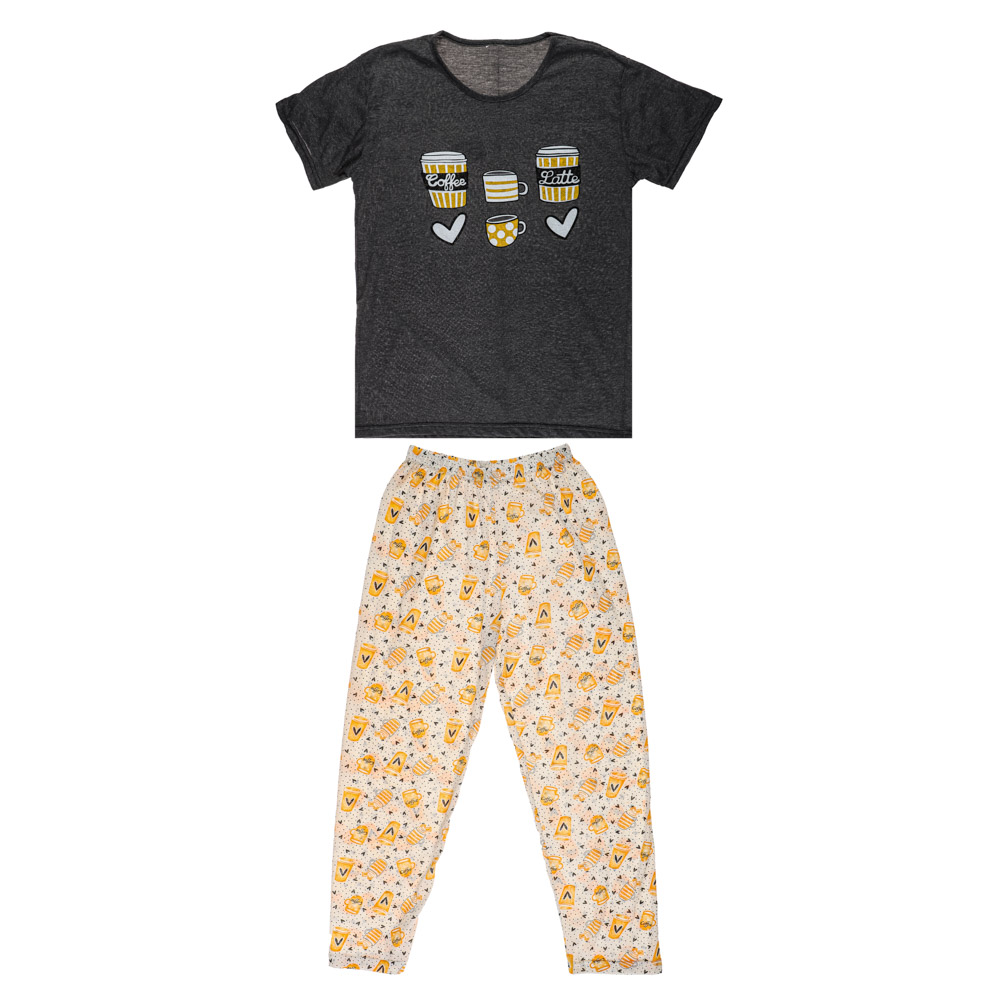 Комплект женский (футболка и штаны), р.46-56, 100% хлопок, арт. 75970, ТМ Ромашка, арт.№ 354-213