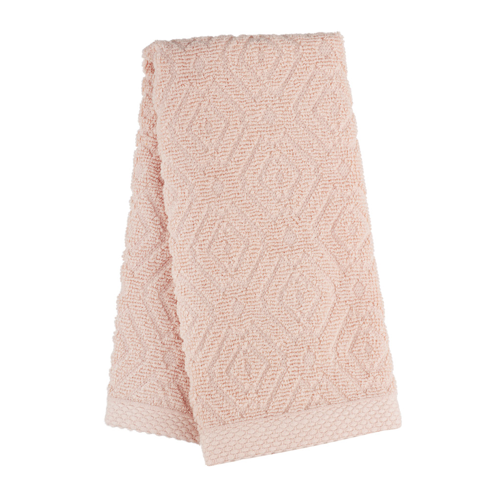 Полотенце кухонное махровое, 30х50см, 100% хлопок, Spany, Mosaic, персиковый, арт.№ 434-187