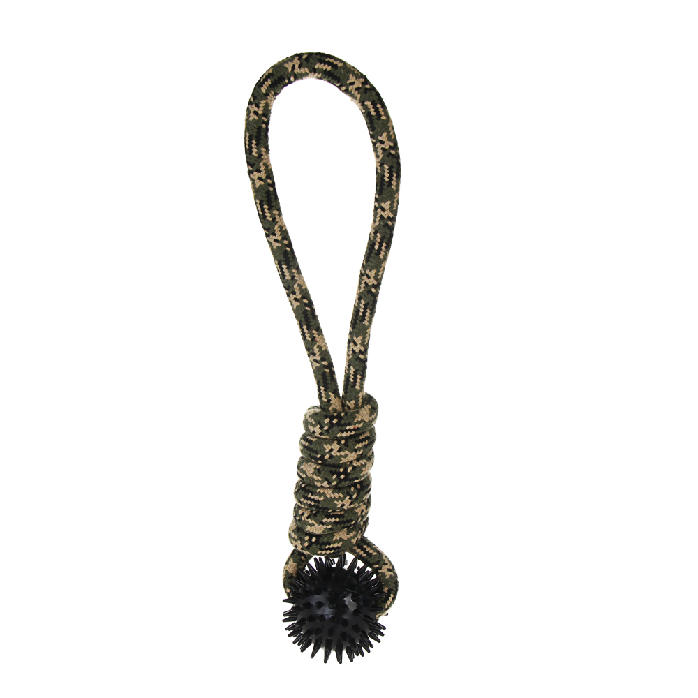 Игрушка для собак тм VETTA, грейфер, хаки, хлопок, ТПР, 35см, арт.№ 273-590