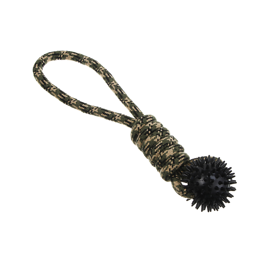 Игрушка для собак тм VETTA, грейфер, хаки, хлопок, ТПР, 35см, арт.№ 273-590