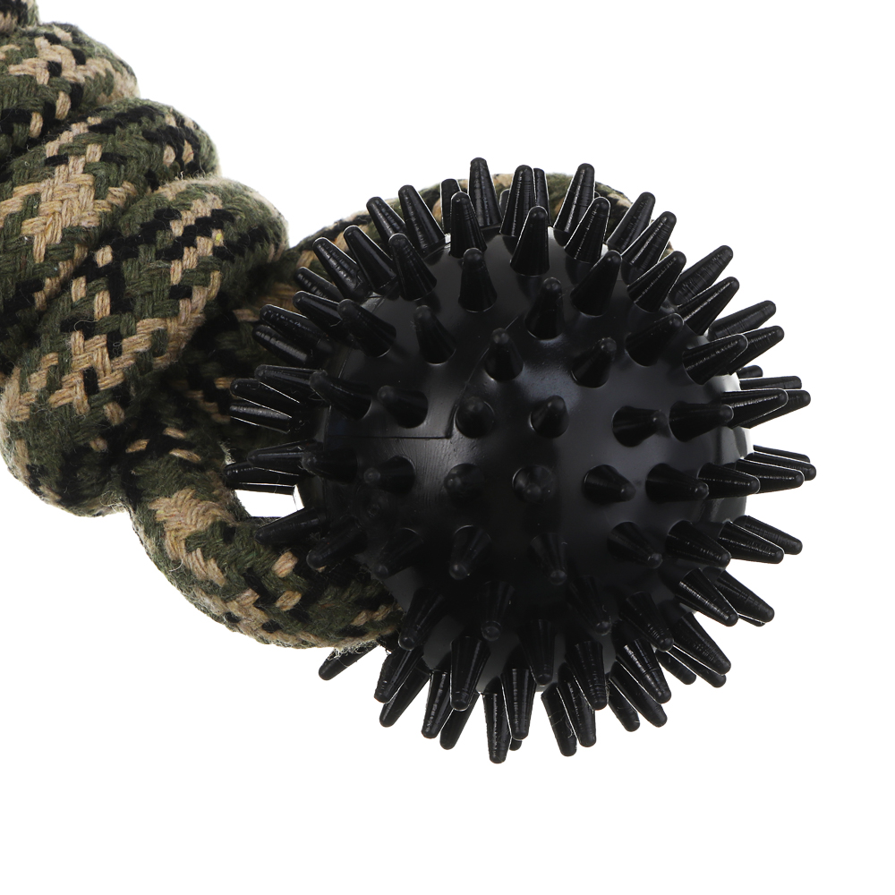 Игрушка для собак тм VETTA, грейфер, хаки, хлопок, ТПР, 35см, арт.№ 273-590