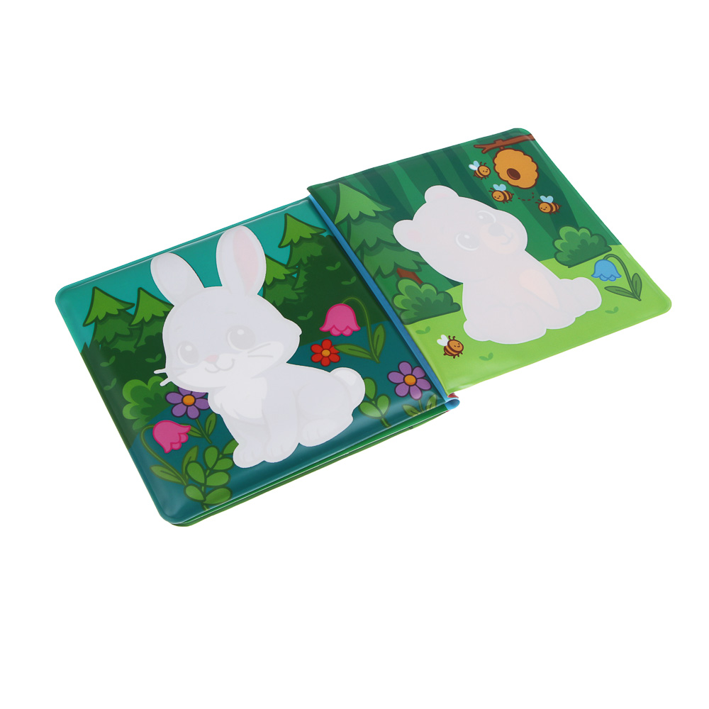 ИГРОЛЕНД Книжка "Раскрась водой", ПЭВА, поролон, 14х14см, 4 дизайна, арт.№ 260-025