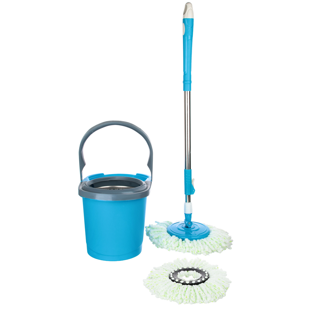 Набор для уборки с отжимом и смен.насадкой тм VETTA, доп.насадка d22см, ведро 11,8л, пласт., металл, арт.№ 407-032