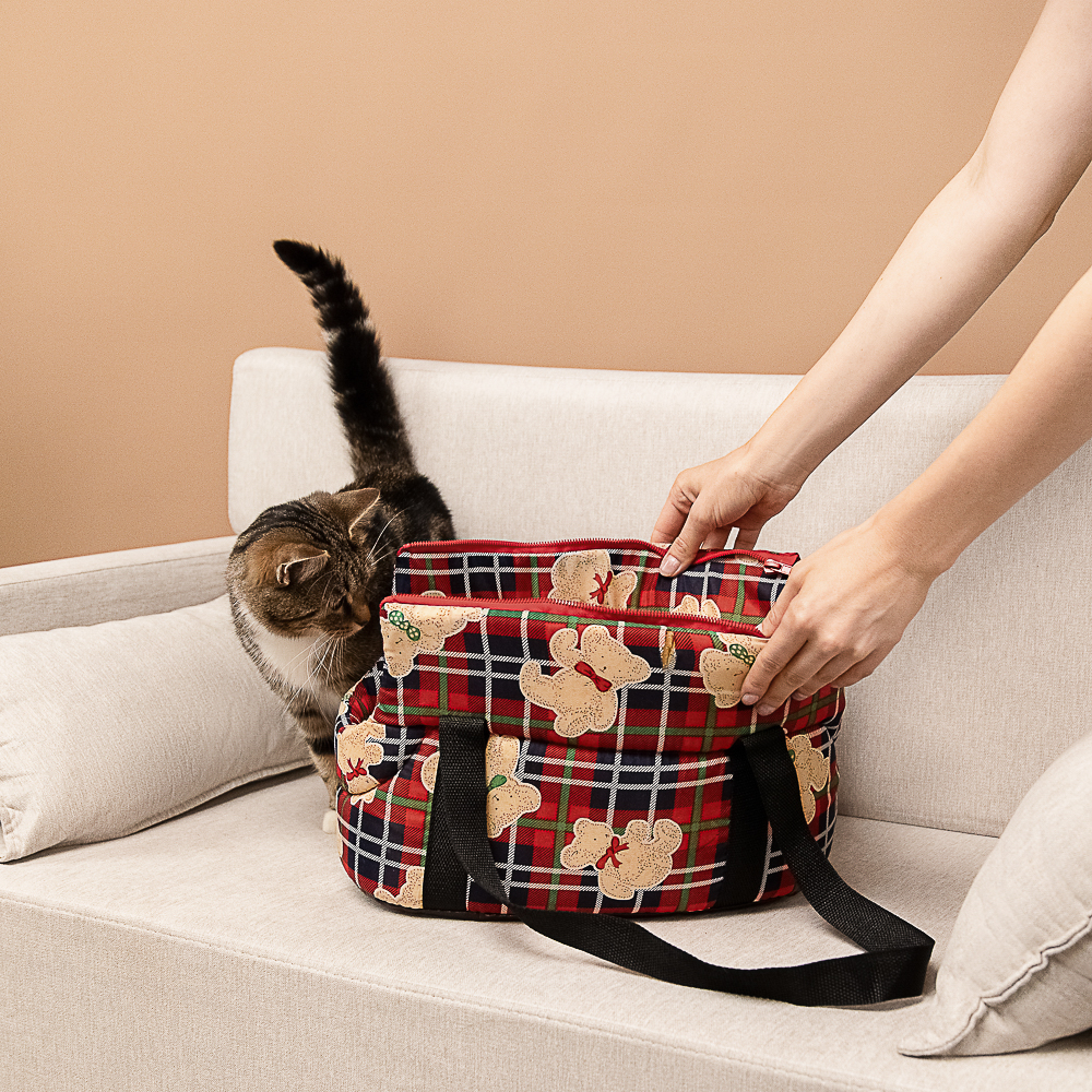 VETTA Сумка-переноска для домашних животных, ПЭ, хлопок, 35х20,5х21,5 см, арт.№ 273-156