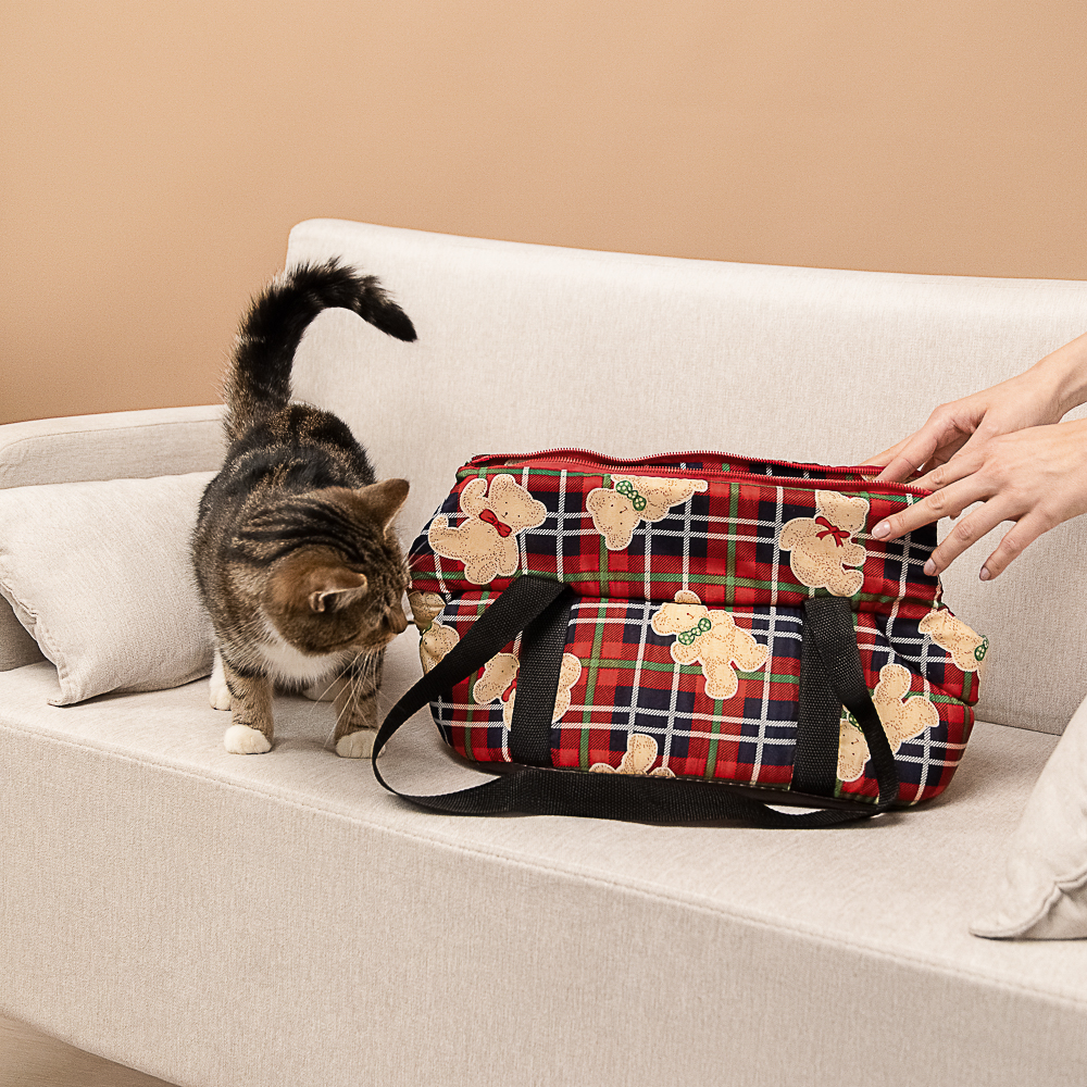 VETTA Сумка-переноска для домашних животных, ПЭ, хлопок, 35х20,5х21,5 см, арт.№ 273-156