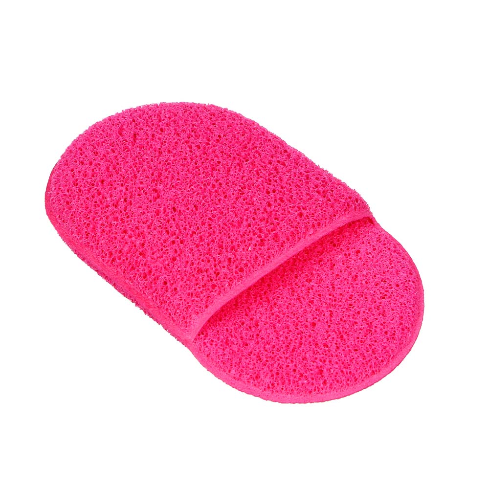 ЮНИLOOK Спонж для умывания, полиуретан, 9,5х6см, 6 цветов, арт.№ 357-250