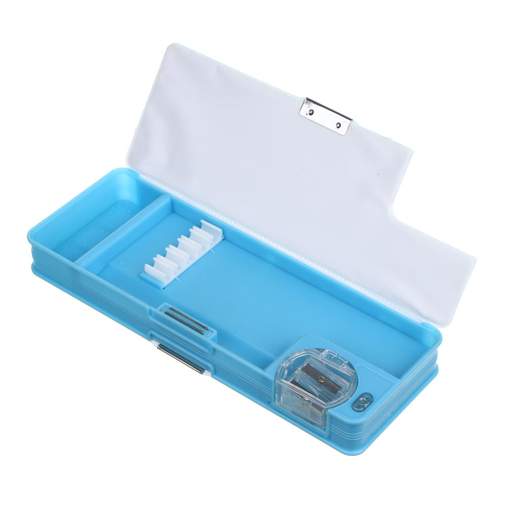 ЯЩЕРЫ Пенал жесткий прямоугольный, 23х10х4см, 2 отделения, пластик, арт.№ 524-234