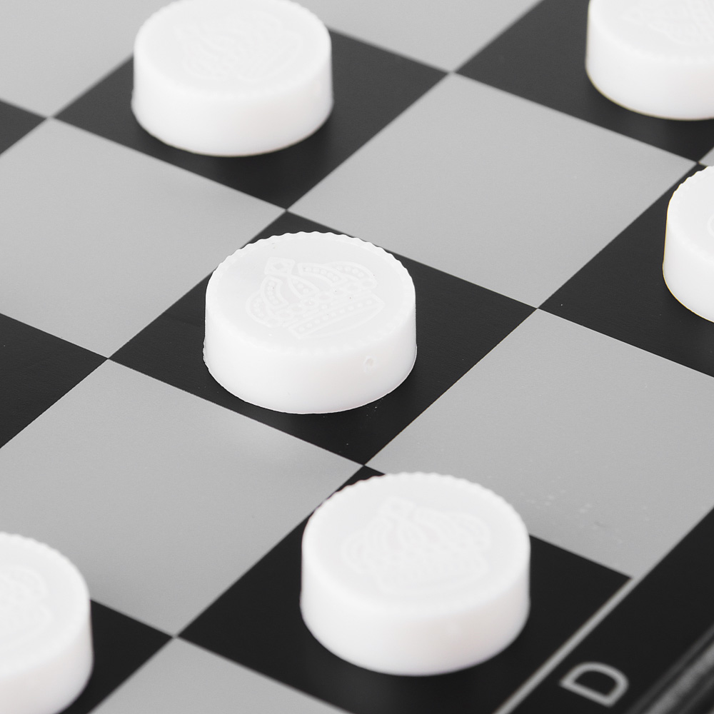 LDGames Шашки магнитные 24x24см, пластик, металл, SC5666, арт.№ 341-153