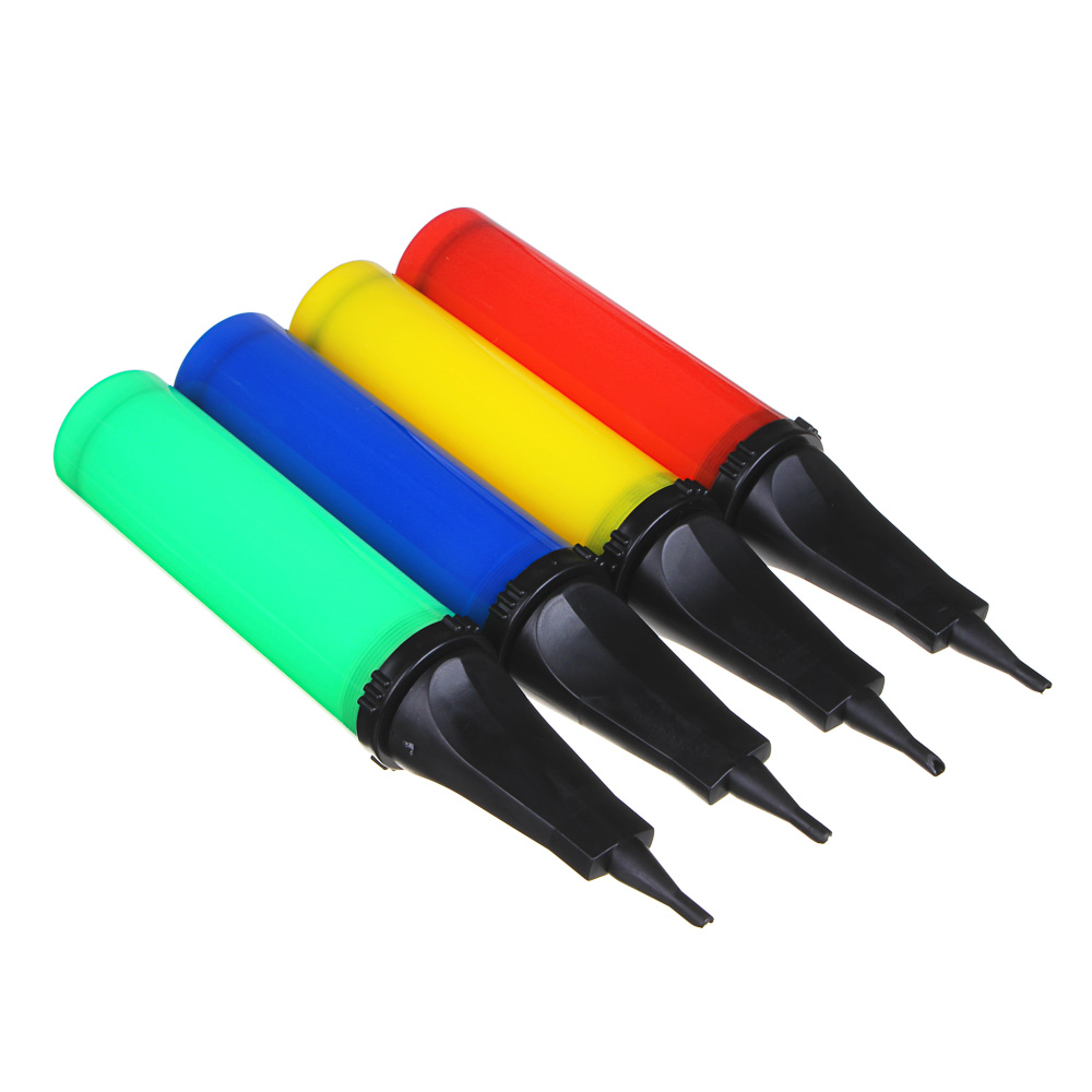 Насос для шаров воздушных, пластик, 28х5см, в пакете, 4 цвета, арт.№ 513-115