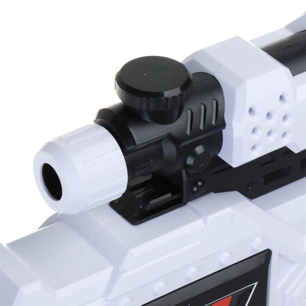 BY Русские Супергерои Бластер с мягкими патронами, АБС, 24 пули EVA, 6хАА, 60х32х6,5 см, арт.№ 261-008