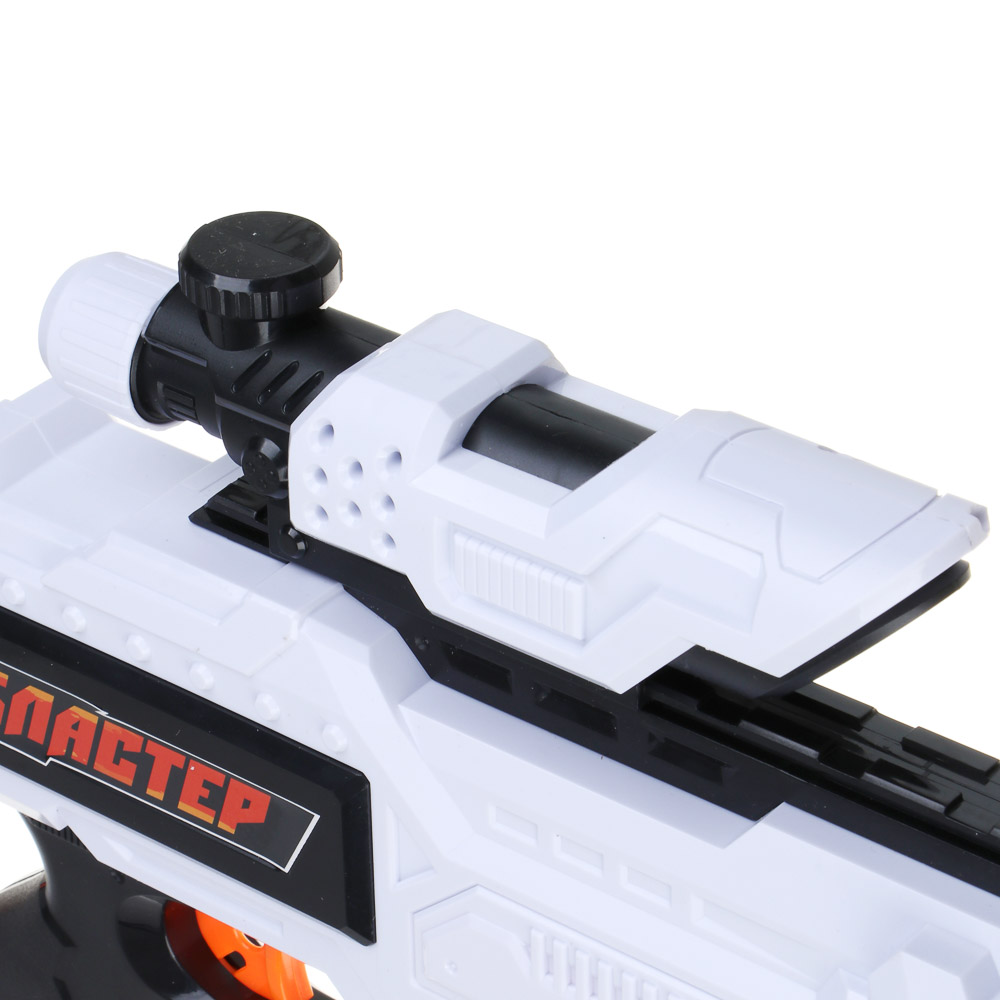 BY Русские Супергерои Бластер с мягкими патронами, АБС, 24 пули EVA, 6хАА, 60х32х6,5 см, арт.№ 261-008