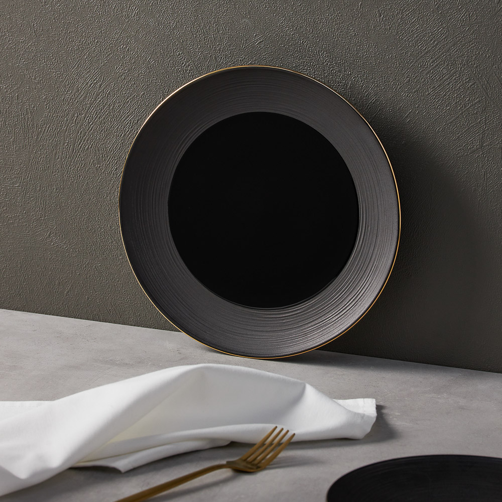 BY COLLECTION Black Line Тарелка подстановочная, 27х2,5см, фарфор, арт.№ 816-425