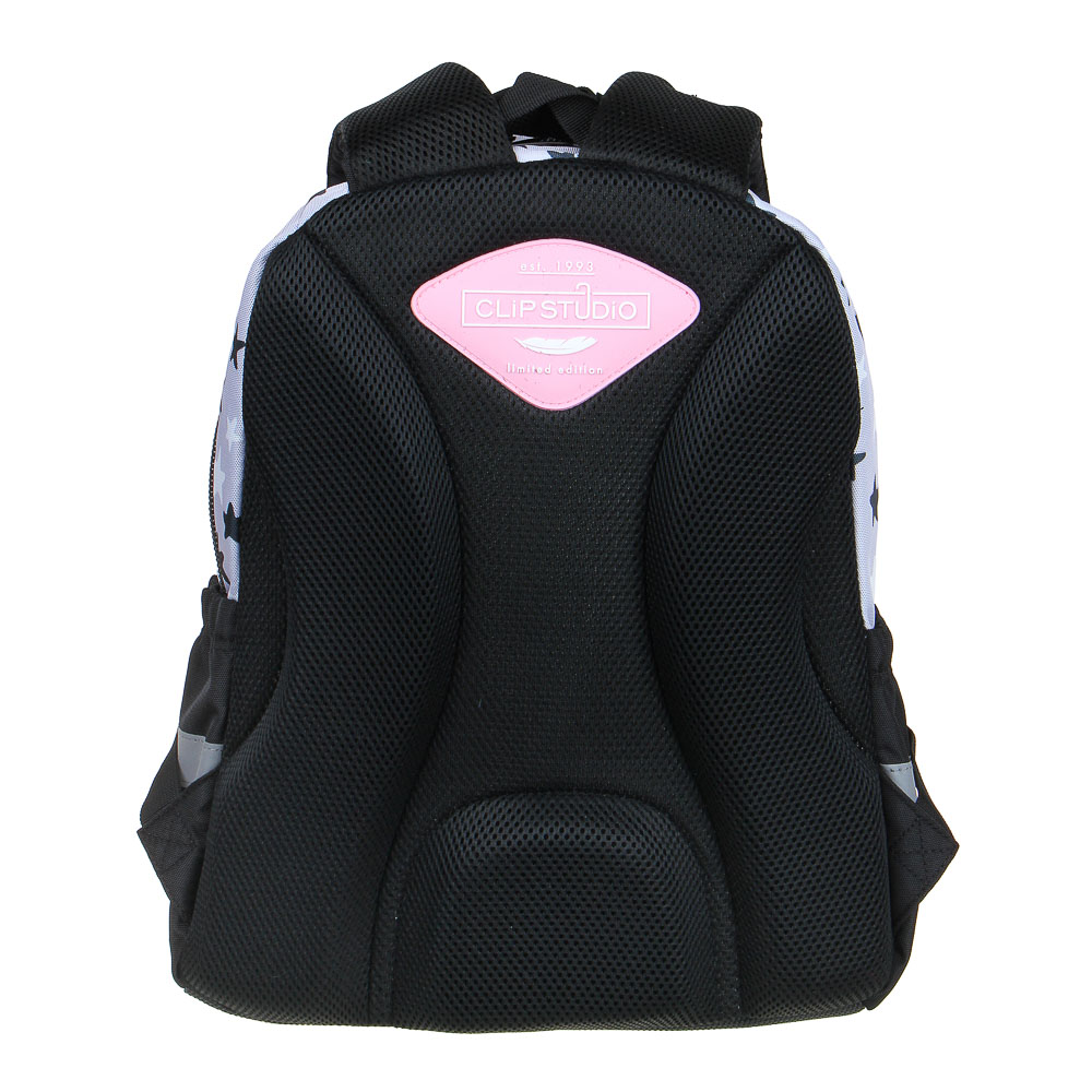 ЗАЙЧИК Рюкзак шк.полужесткий 37х28х14см, 3отд., 2карм., эргон.спинка, нагрудная стяжка, ПЭ, арт.№ 254-467