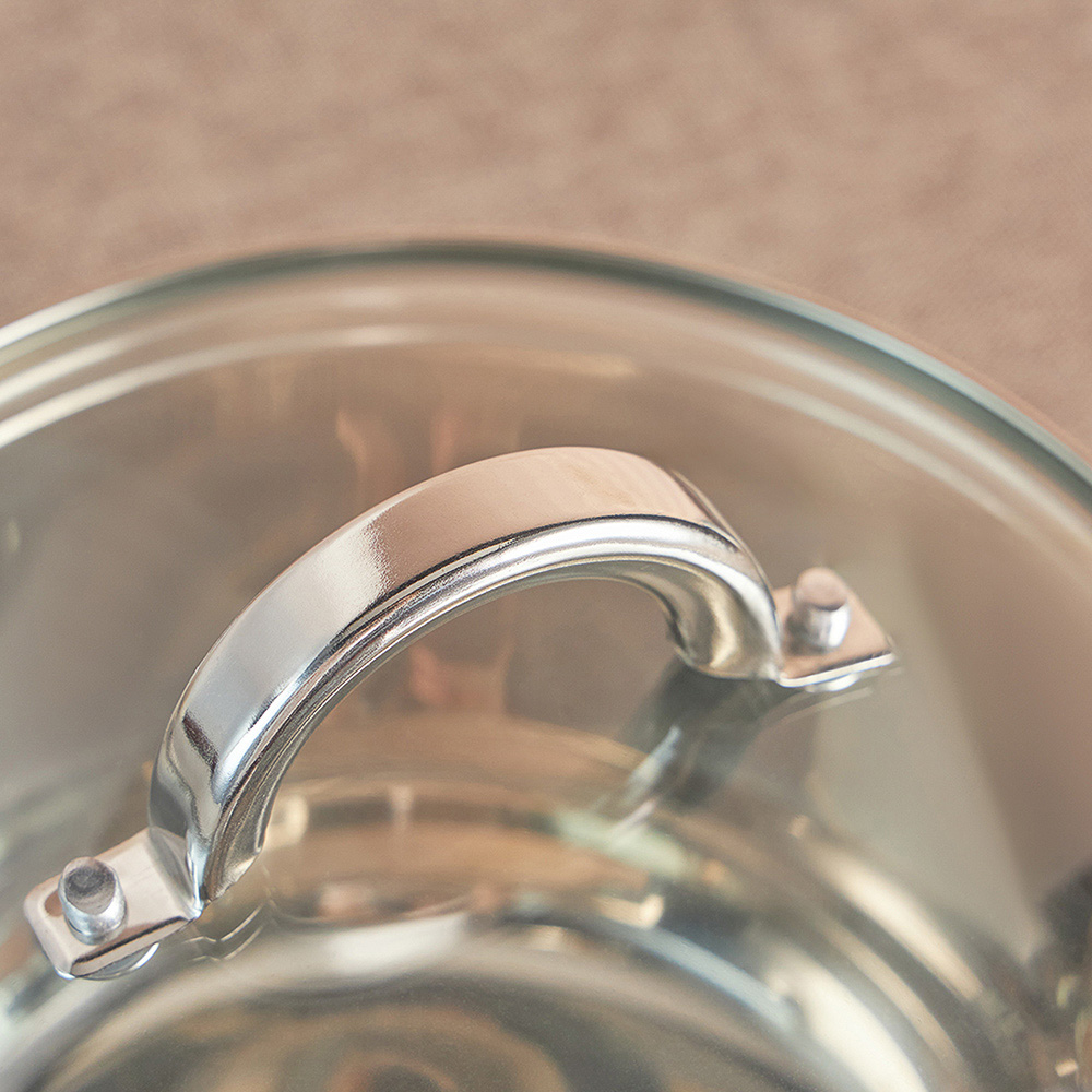 VETTA Фултон Кастрюля 20х11,5см, 2,9л, со стекл. крышкой, индукция, арт.№ 822-113