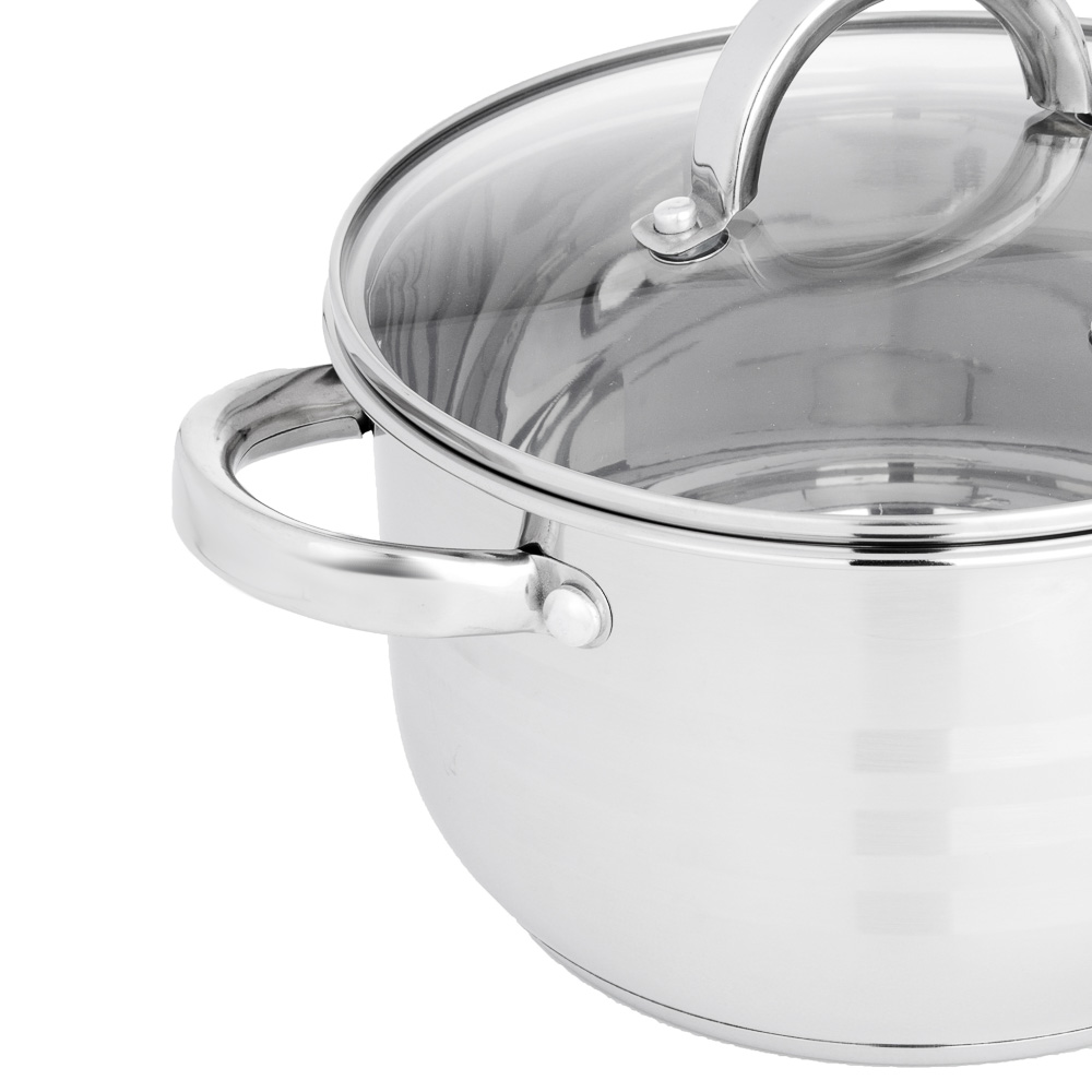 VETTA Фултон Кастрюля 22х12,5см, 4,0л, со стекл. крышкой, индукция, арт.№ 822-114