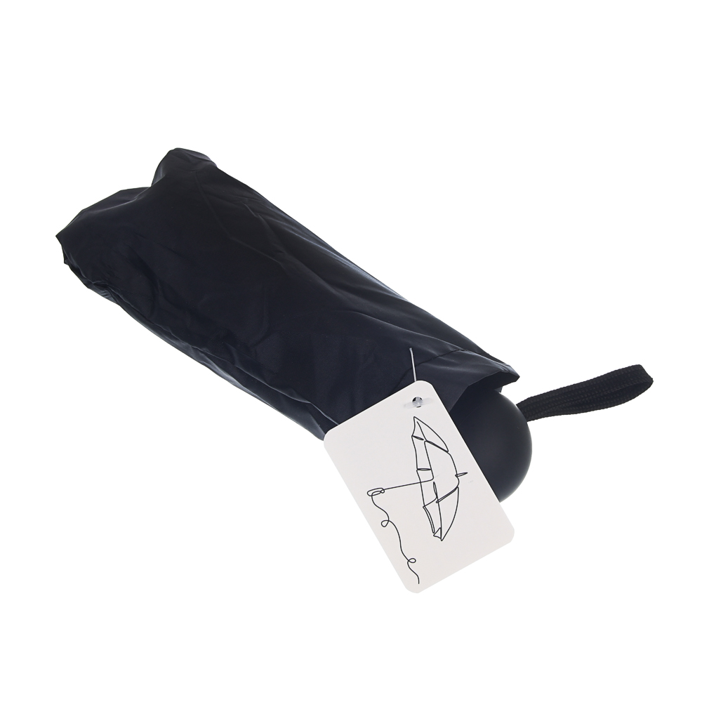 Зонт-мини механика в чехле, диаметр 90 см, 6 спиц, сплав, пластик, полиэстер, UF, 3 цвета, арт.№ 302-405