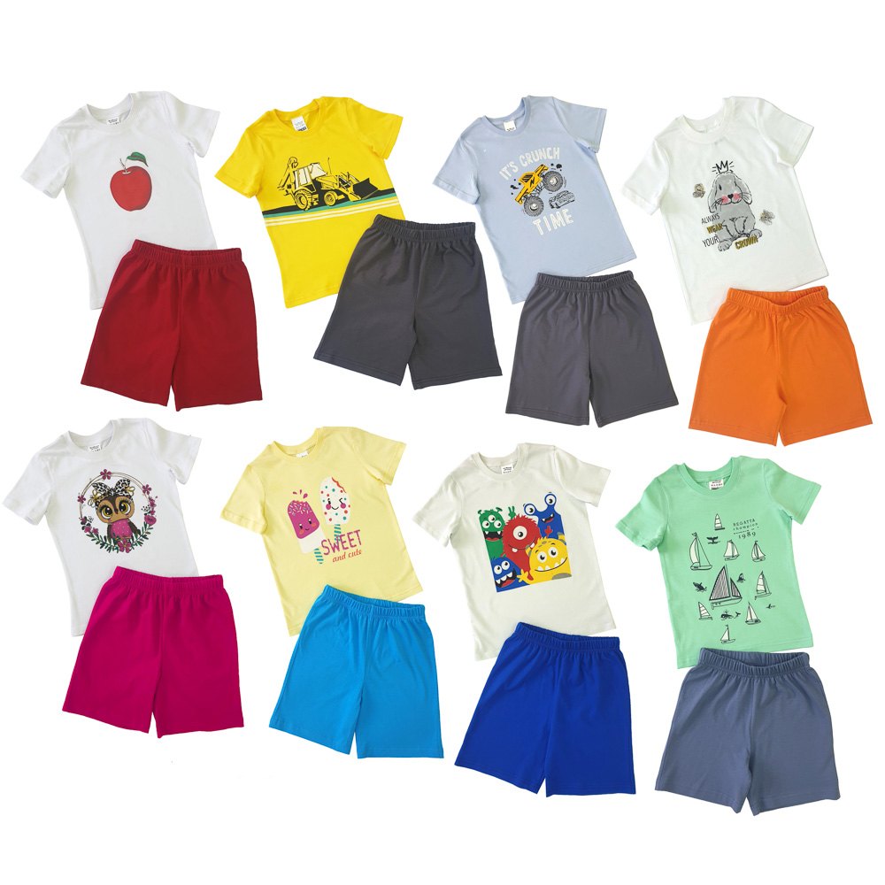 GALANTE Комплект детский шорты+футболка, 3-9 лет, состав 100% хлопок, арт.№ 354-150