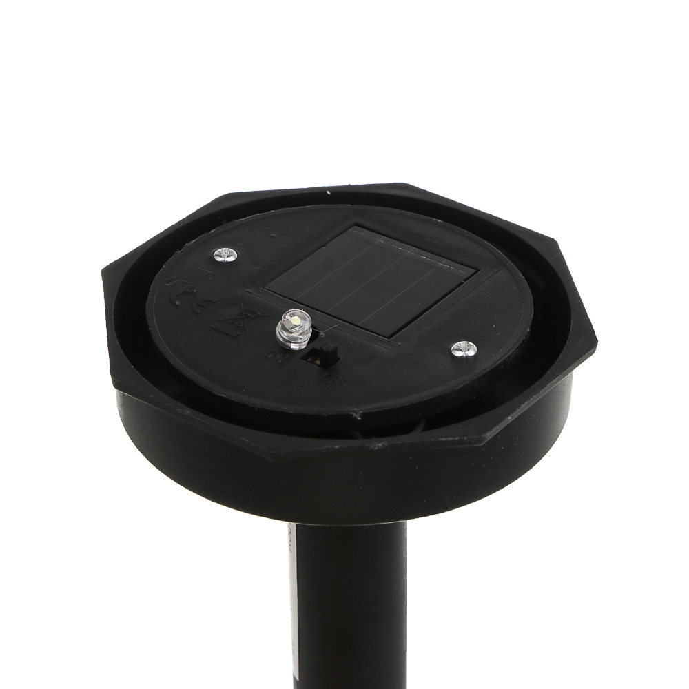 INBLOOM Фонарь садовый на солн. батарее, Шар, 10х10х34см, 1LED, белый, 1x1.2V 40mAh NI-MH, пластик, арт.№ 475-306