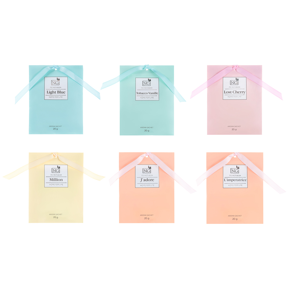 NEW GALAXY Ароматизатор Саше 20 гр,Perfume, L`mper, Tab.vanille, Light blue, Mill, J`adore, Lost Ch., арт.№ 778-185