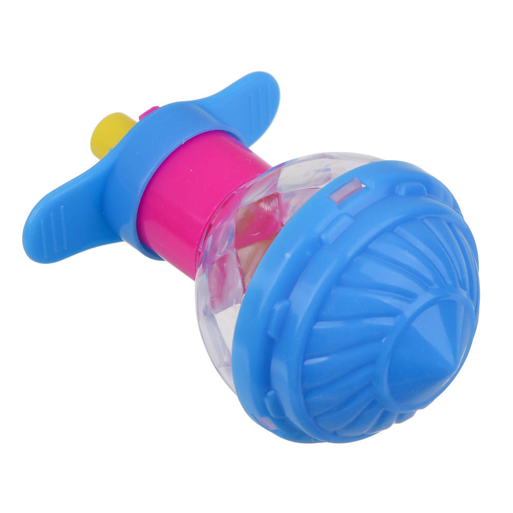 ИГРОЛЕНД Волчок запускалка со светом, РР пластик, 9х6см, 3 цвета, арт.№ 295-005