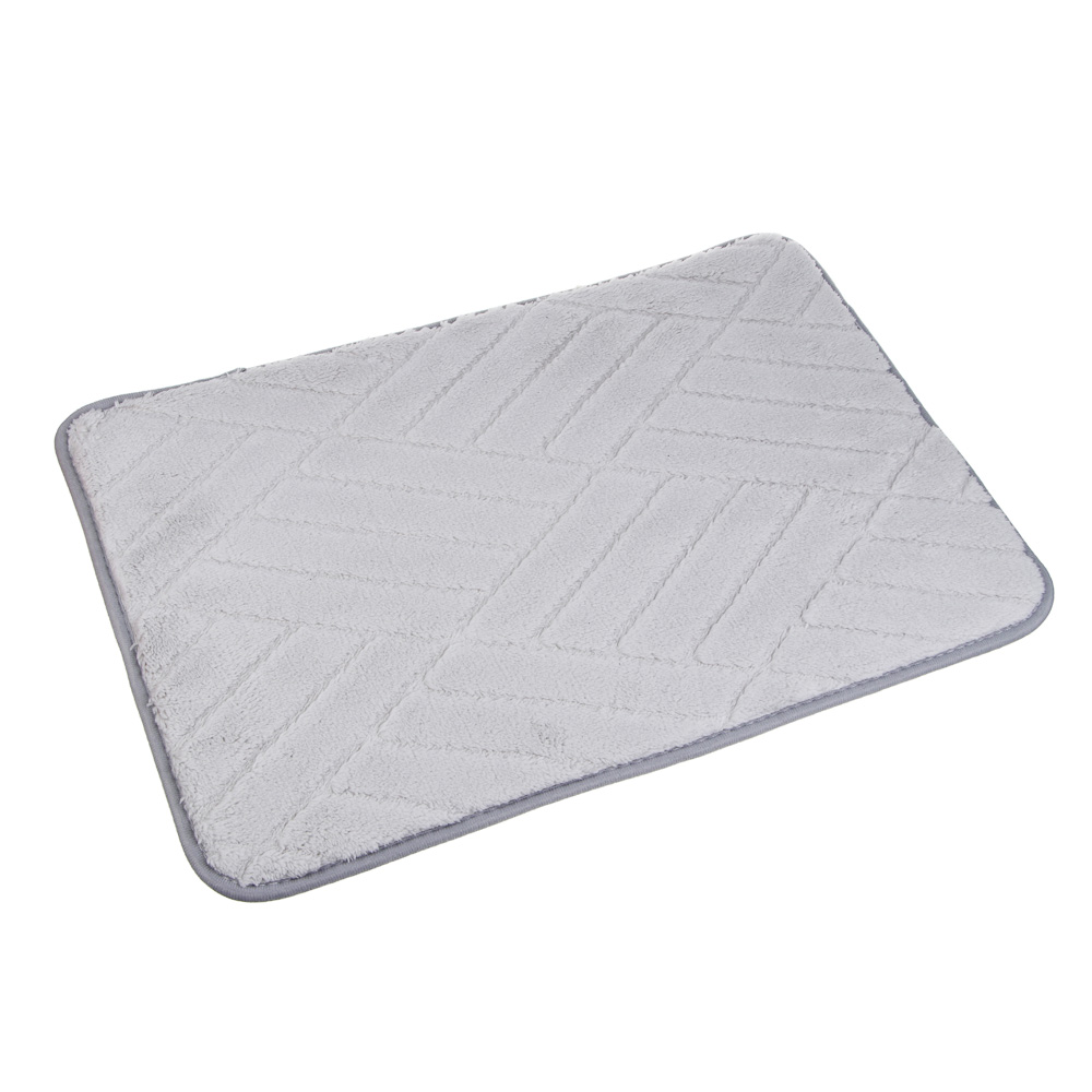 Коврик для ванной тм VETTA Брикс, вельвет, 40x60 см, 2 цвета, арт.№ 462-760