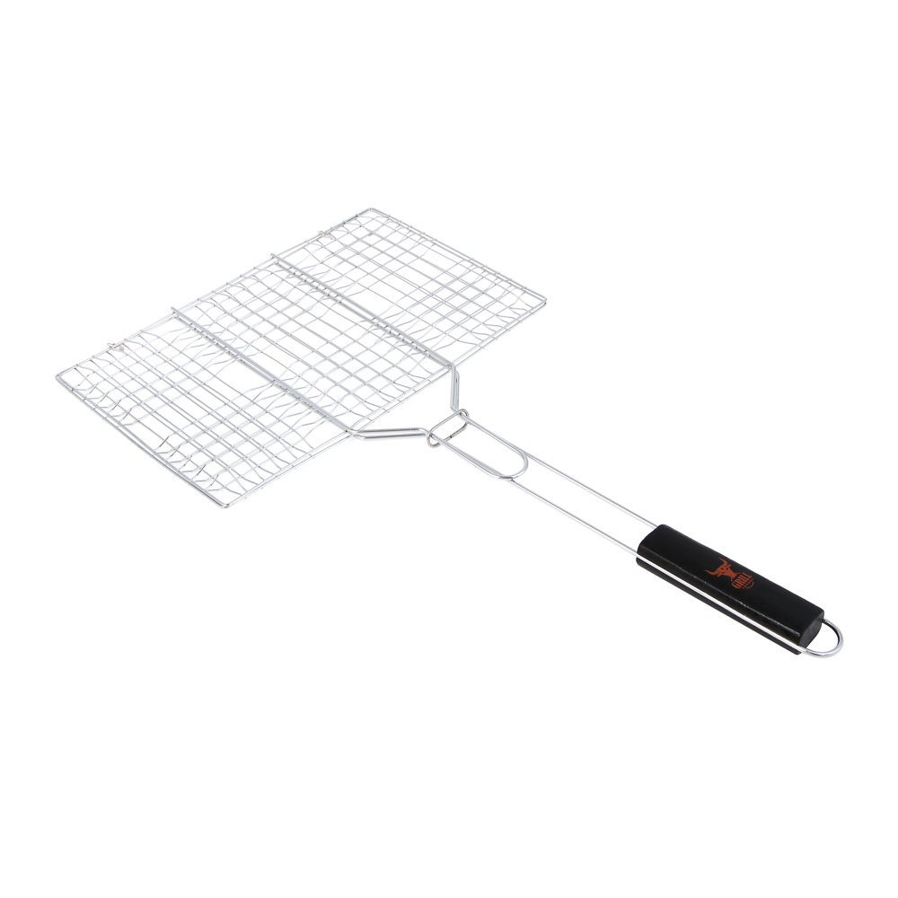 Решетка-гриль хром. тм GRILLBOOM, 21х35х2см, арт.№ 104-017