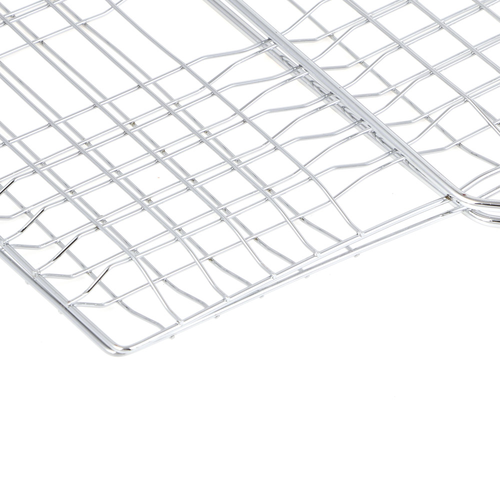 Решетка-гриль хром. тм GRILLBOOM, 21х35х2см, арт.№ 104-017