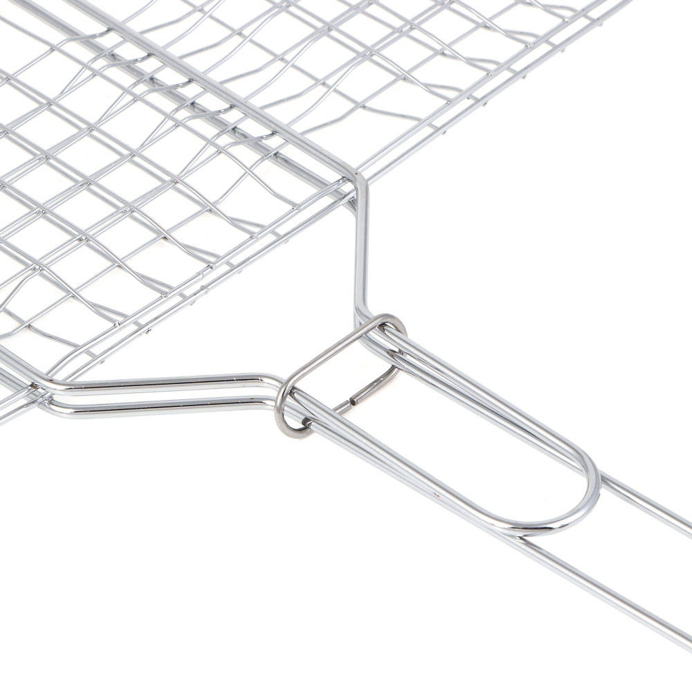 Решетка-гриль хром. тм GRILLBOOM, 21х35х2см, арт.№ 104-017