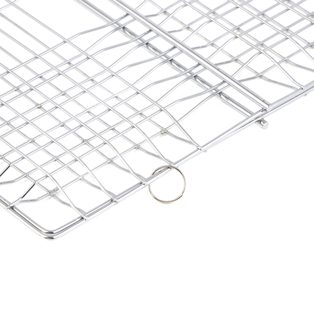 Решетка-гриль хром. тм GRILLBOOM, 21х35х2см, арт.№ 104-017