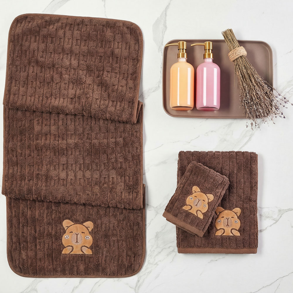 PROVANCE Капибары Полотенце супервпитывающее, 35х75см, 80% полиэстер, 20% полиамид, 280гр/м, 4 цв., арт.№ 484-215