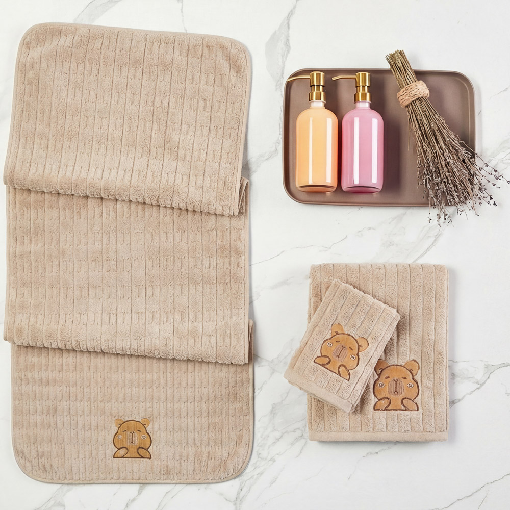 PROVANCE Капибары Полотенце супервпитывающее, 35х75см, 80% полиэстер, 20% полиамид, 280гр/м, 4 цв., арт.№ 484-215