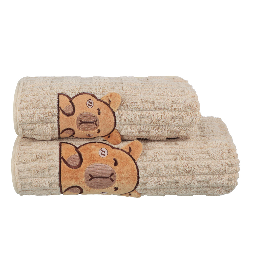 PROVANCE Капибары Полотенце супервпитывающее, 70х120см, 80% полиэстер, 20% полиамид, 280гр/м, 4 цв., арт.№ 484-216