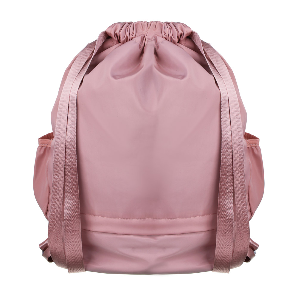 Рюкзак - мешок 41х31х14см, 1 отд.на завязке, 4 кармана, широкий ремень, нейлон, розовый, арт.№ 593-006