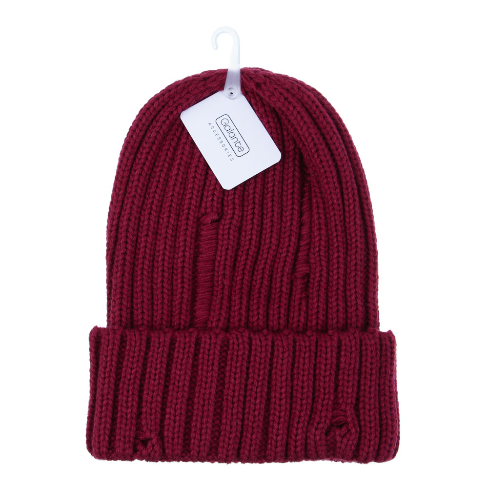 GALANTE Шапка подростковая в стиле гранж, р-р 54-56, бордо, СЗШМП24-40, арт.№ 314-868