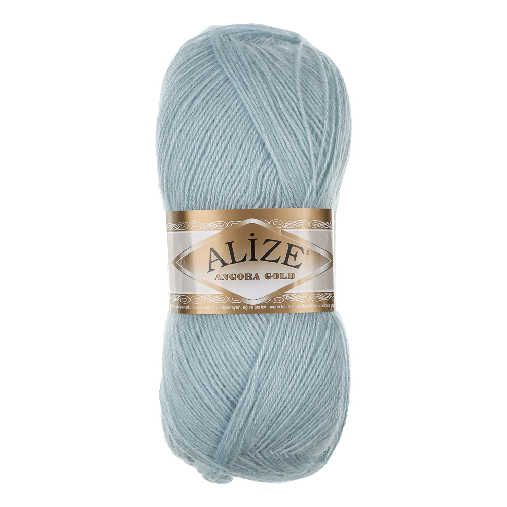 Пряжа Angora gold/Ализе 100г/550м 10 % мохер 10 % шерсть 80 % акрил (514-зимнее небо), арт.№ 308-411