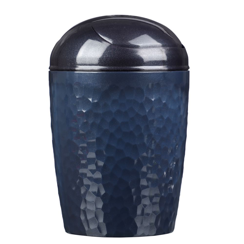 Контейнер для мусора настольный 1л, Luna, пластик, синий, арт.№ 463-434
