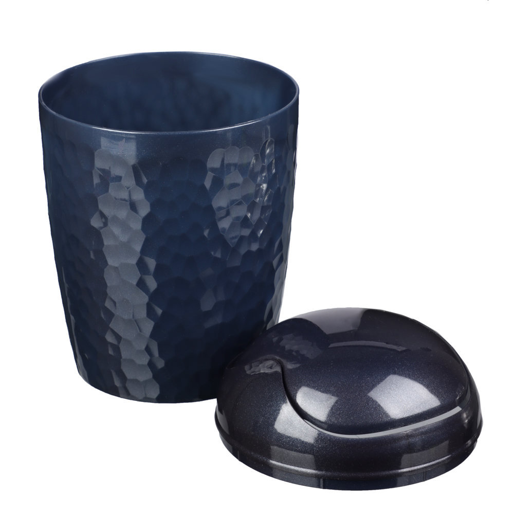 Контейнер для мусора настольный 1л, Luna, пластик, синий, арт.№ 463-434