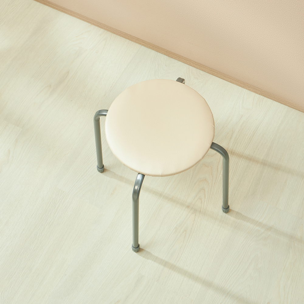 НИКА Табурет круг, металл, МДФ, мягкое сиденье, h47см, d29см, ТБ3, арт.№ 465-212